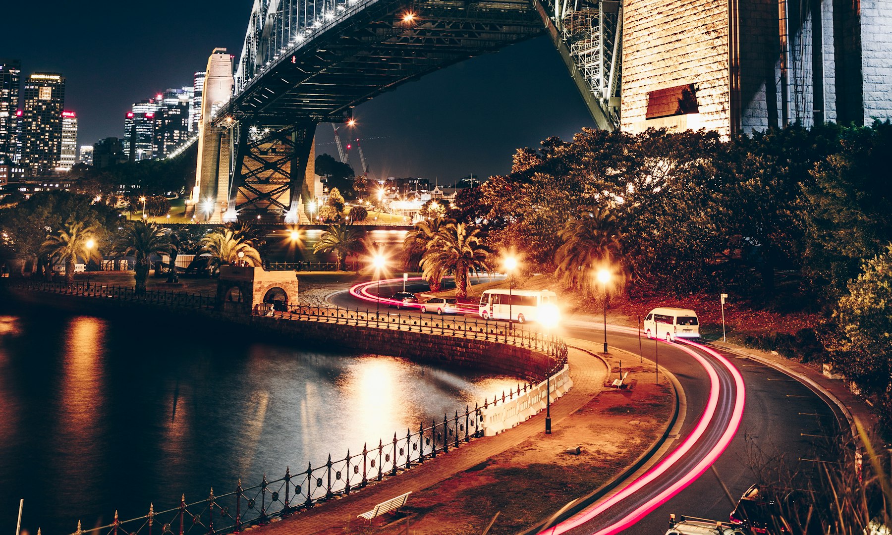 Sydney Harbour Bridge at night